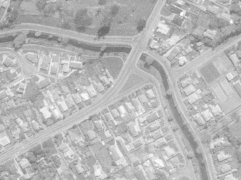 145–149 St Martins Road from the air, 1975-1979