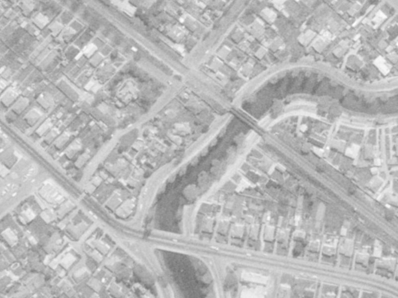 Richardson Terrace from the air, 1975-1979