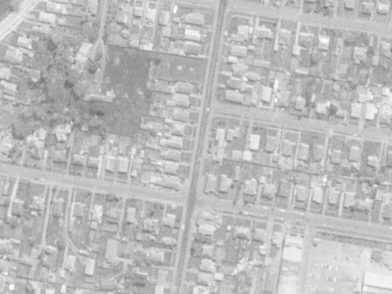 96 Radley Street from the air, 1975-1979