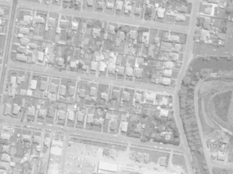 38 Chichester Street from the air, 1975-1979