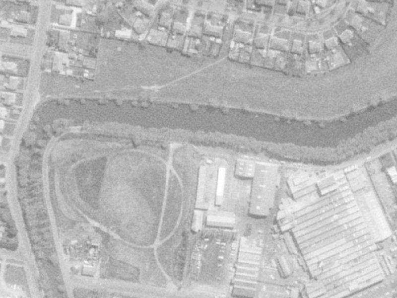 57A Connal Street from the air, 1975-1979