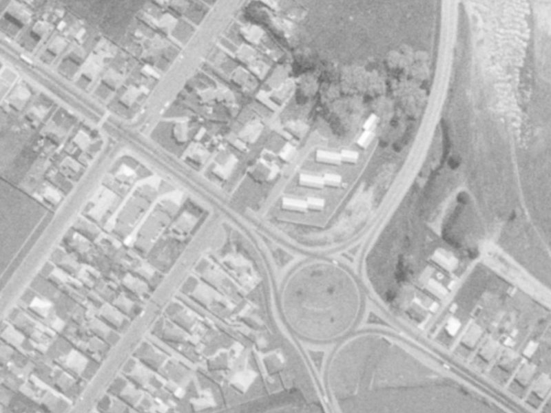 1 Maurice Hayes Place from the air, 1975-1979