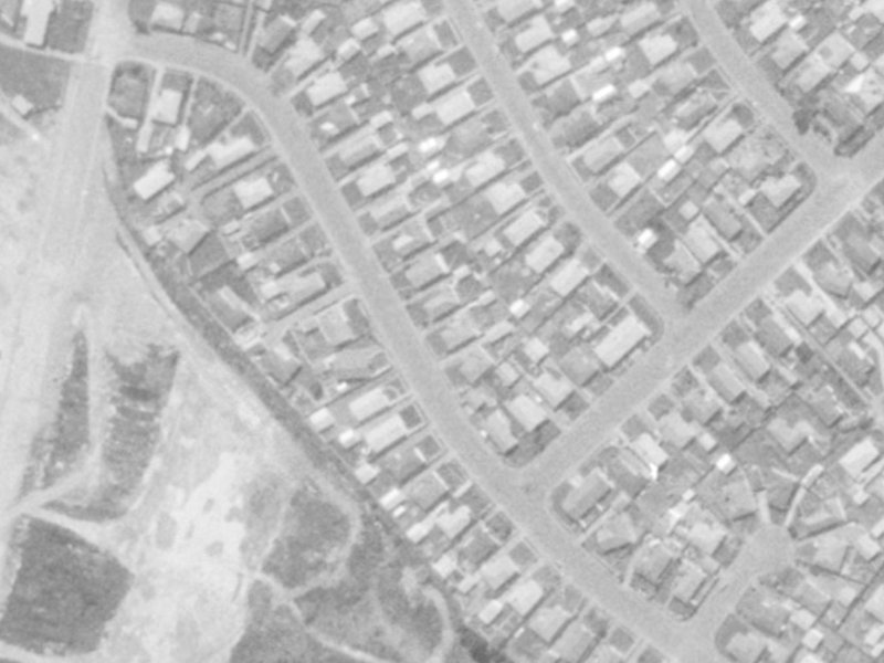 40 Boston Avenue from the air, 1975-1979
