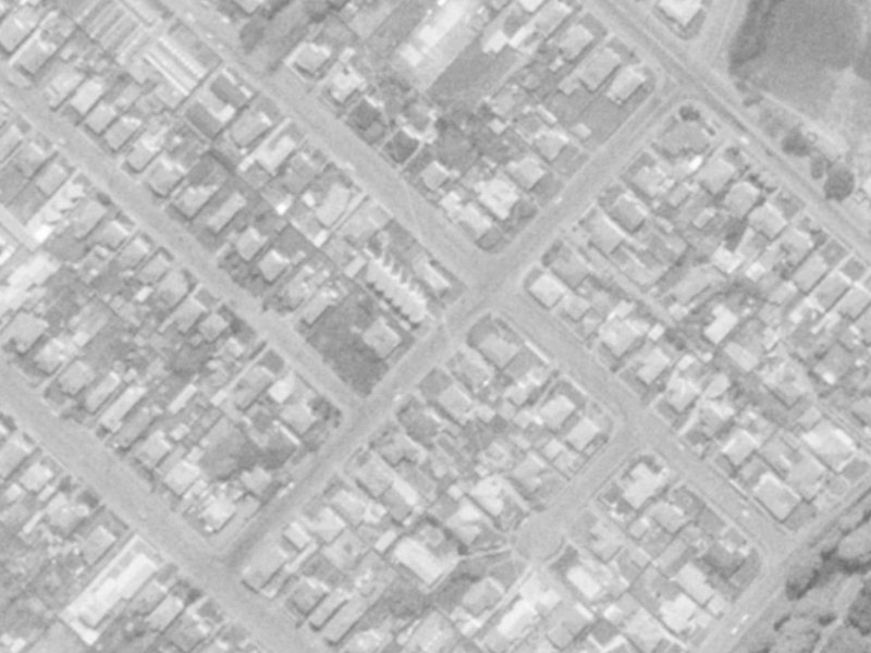 25 Rogers Street from the air, 1975-1979
