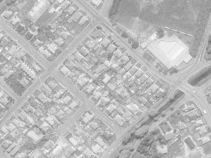 36 Rogers Street from the air, 1975-1979
