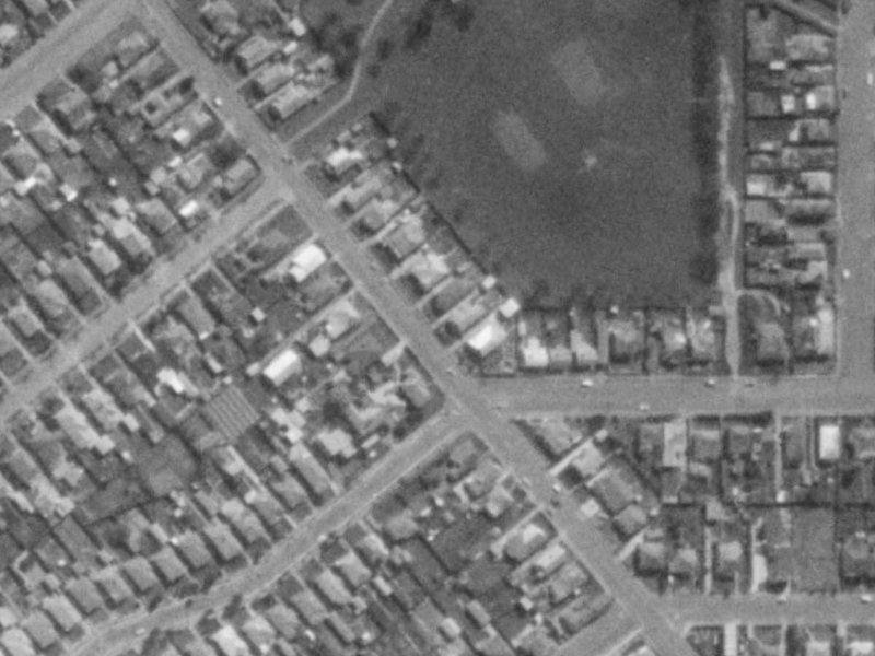 98 Strickland Street from the air, 1975-1979