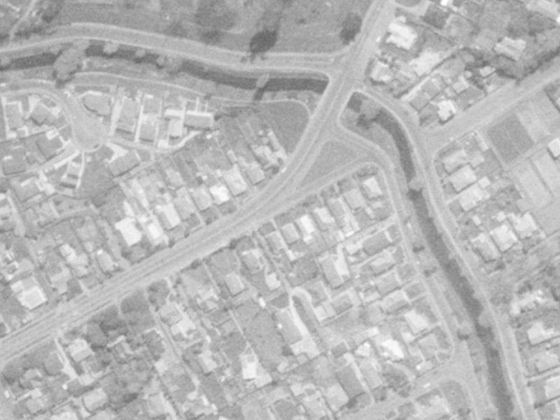 124 Saint Martins Road from the air, 1975-1979