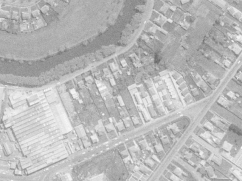 22b lane St Entrance off from the air, 1975-1979