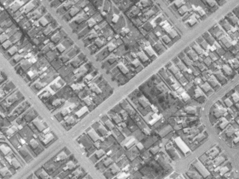 105 Neville Street from the air, 1975-1979