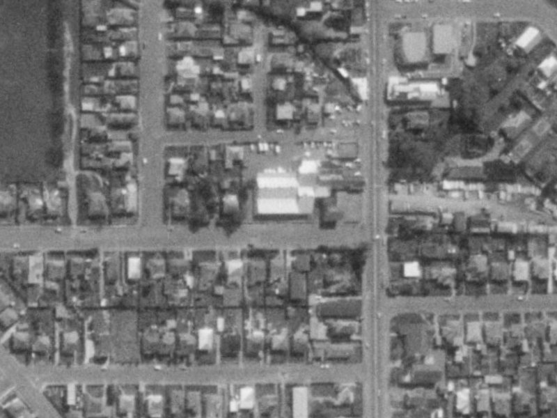 219 Colombo Street from the air, 1975-1979