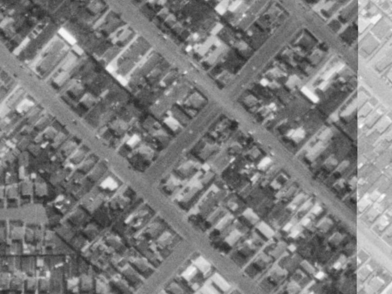 8 Montrose Street from the air, 1975-1979