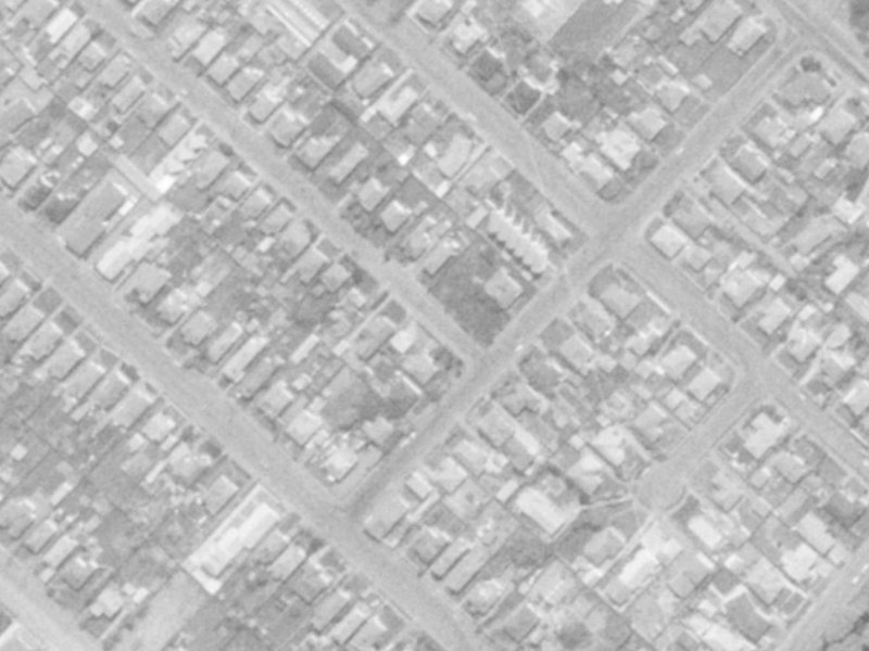 63E Gibbon Street from the air, 1975-1979