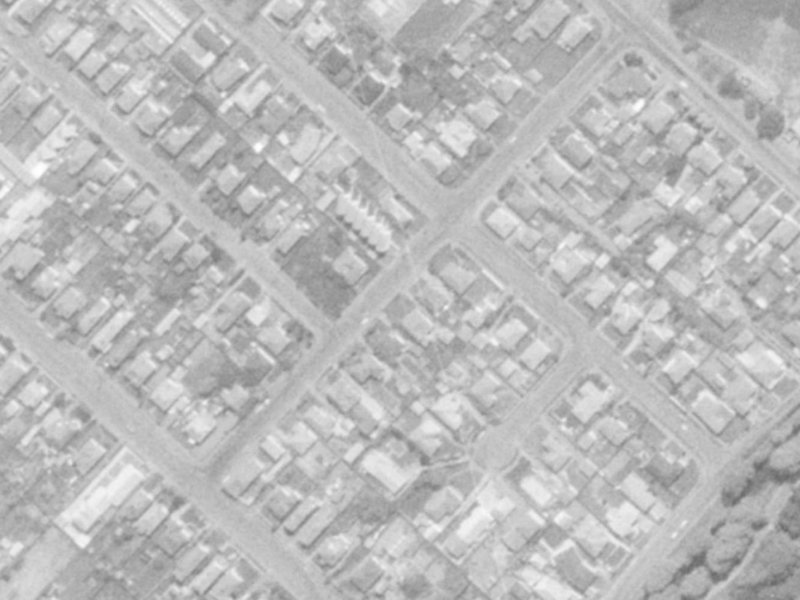 24 Rogers Street from the air, 1975-1979