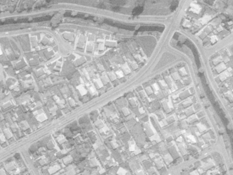 139A Saint Martins Road from the air, 1975-1979