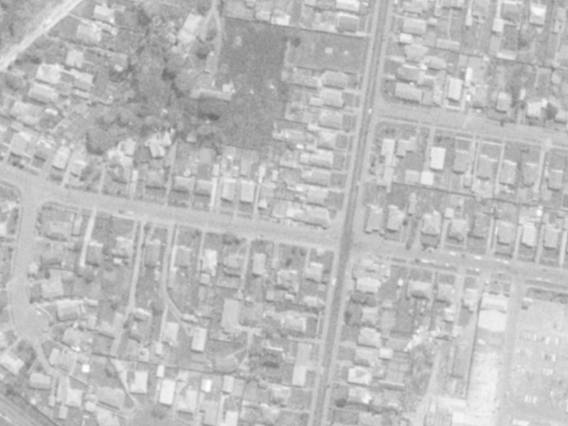 53 Marshall Street from the air, 1975-1979