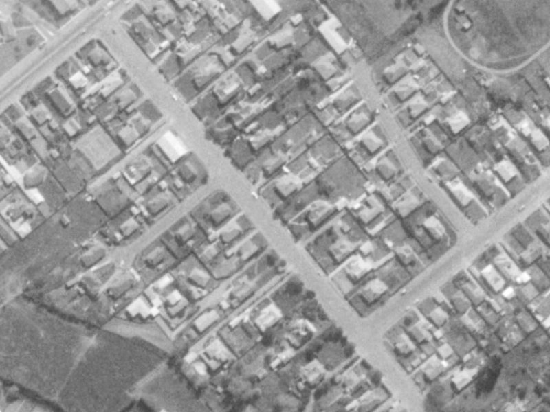 100 Domain Terrace from the air, 1975-1979