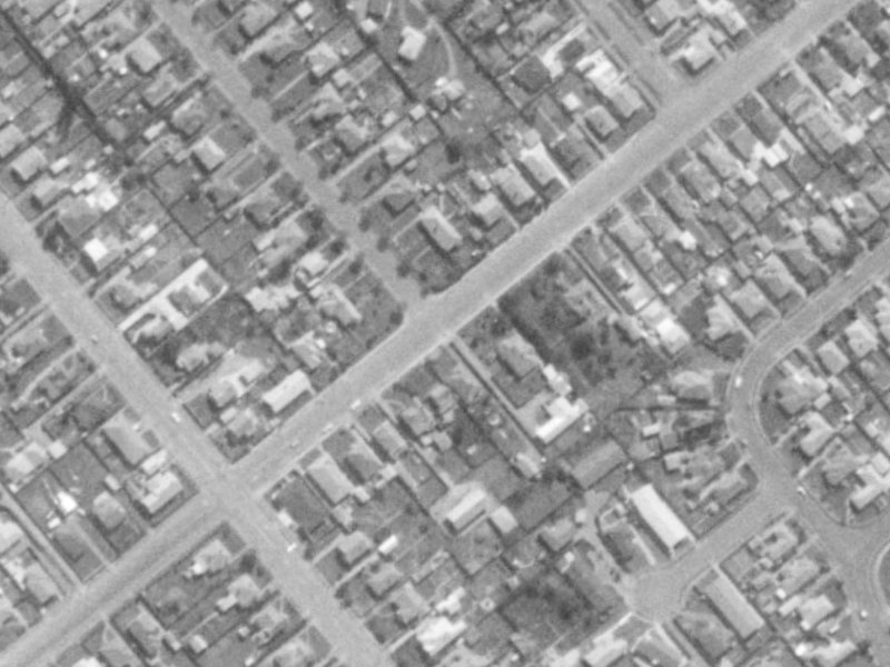 84 Neville Street from the air, 1975-1979
