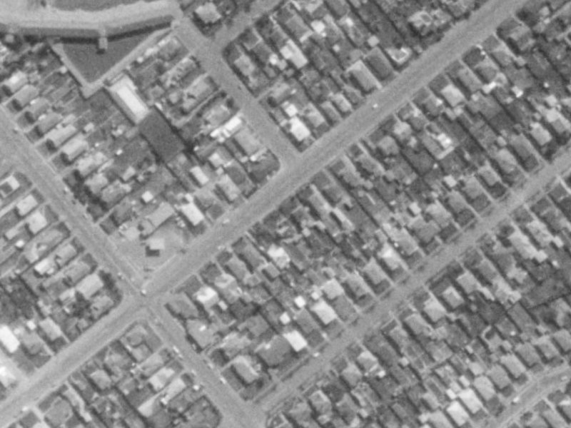 128 Milton Street from the air, 1975-1979