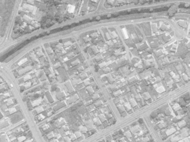 Wilding Street from the air, 1975-1979