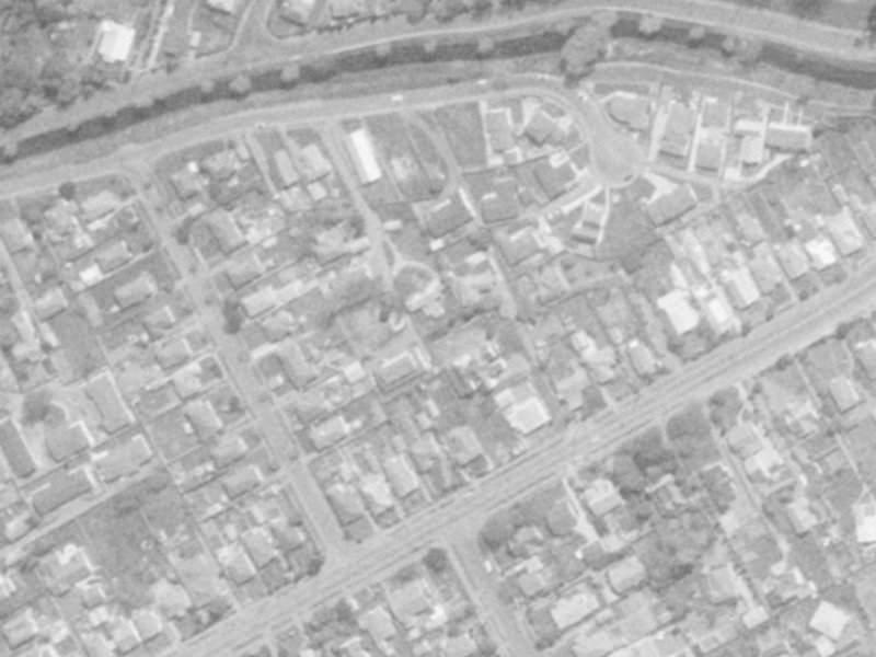 119A Saint Martins Road from the air, 1975-1979
