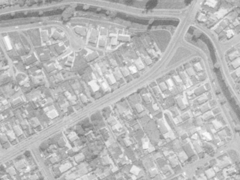 135 St Martins Road from the air, 1975-1979