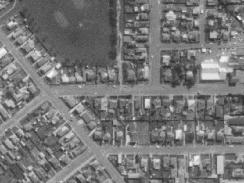 23A Devon Street from the air, 1975-1979