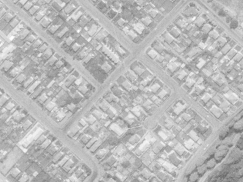 18 Rogers Street from the air, 1975-1979