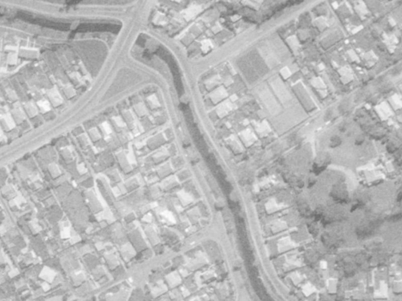 182 Riverlaw Terrace from the air, 1975-1979