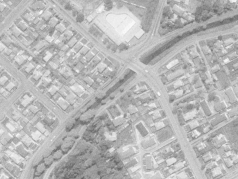 363 Eastern Terrace from the air, 1975-1979