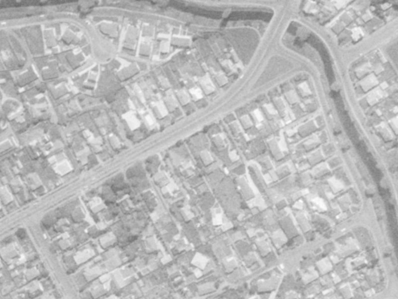 118 Saint Martins Road from the air, 1975-1979