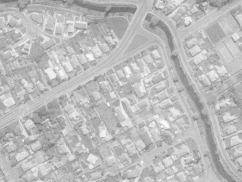 120 Saint Martins Road from the air, 1975-1979
