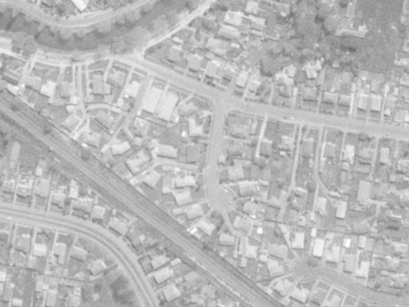 Haig Place from the air, 1975-1979