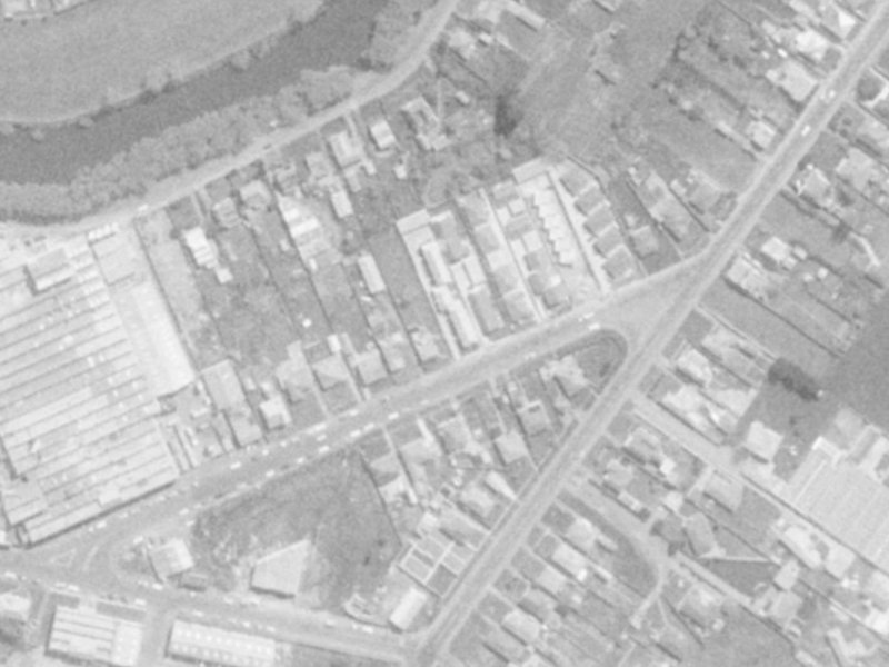 Lane Street from the air, 1975-1979