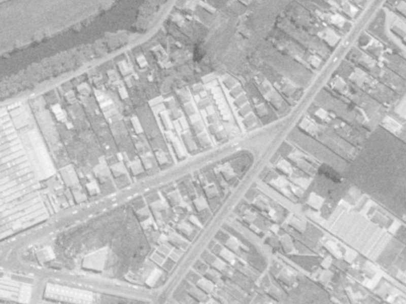 11E Lane Street from the air, 1975-1979