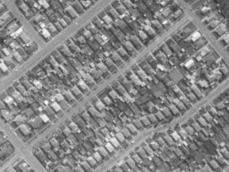 110 Roker Street from the air, 1975-1979