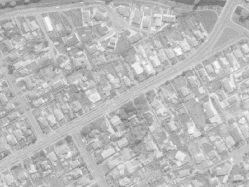 127A Saint Martins Road from the air, 1975-1979