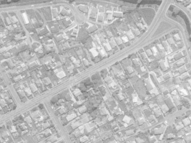 110 Saint Martins Road from the air, 1975-1979