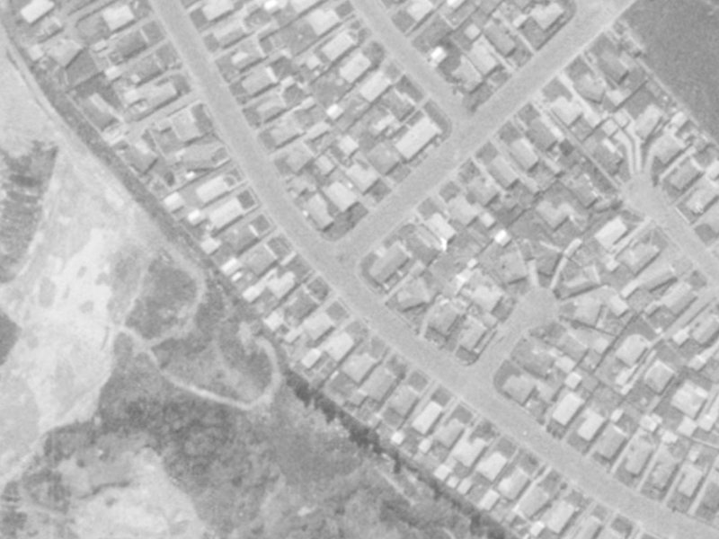 45B Witham Street from the air, 1975-1979