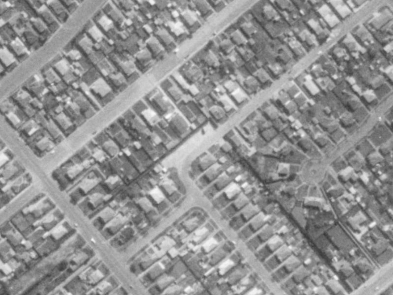 30 Meadowville Avenue from the air, 1975-1979