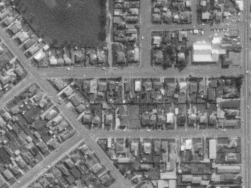 213 Colombo Street from the air, 1975-1979