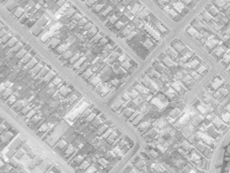 163 Huxley Street from the air, 1975-1979