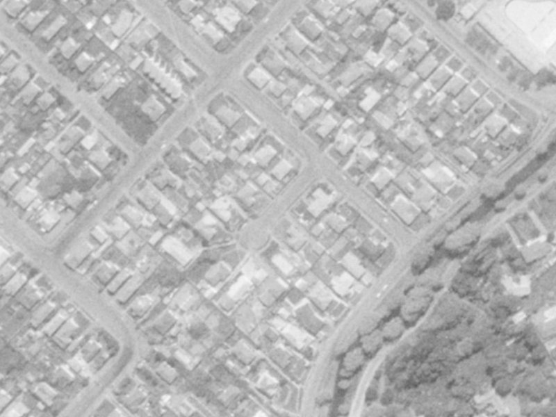 Gilbert Place from the air, 1975-1979