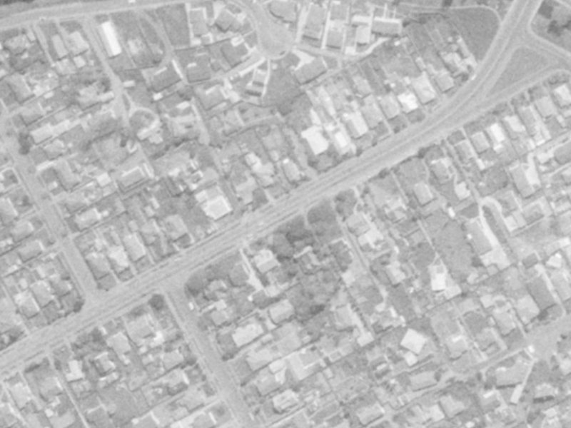 106 Saint Martins Road from the air, 1975-1979