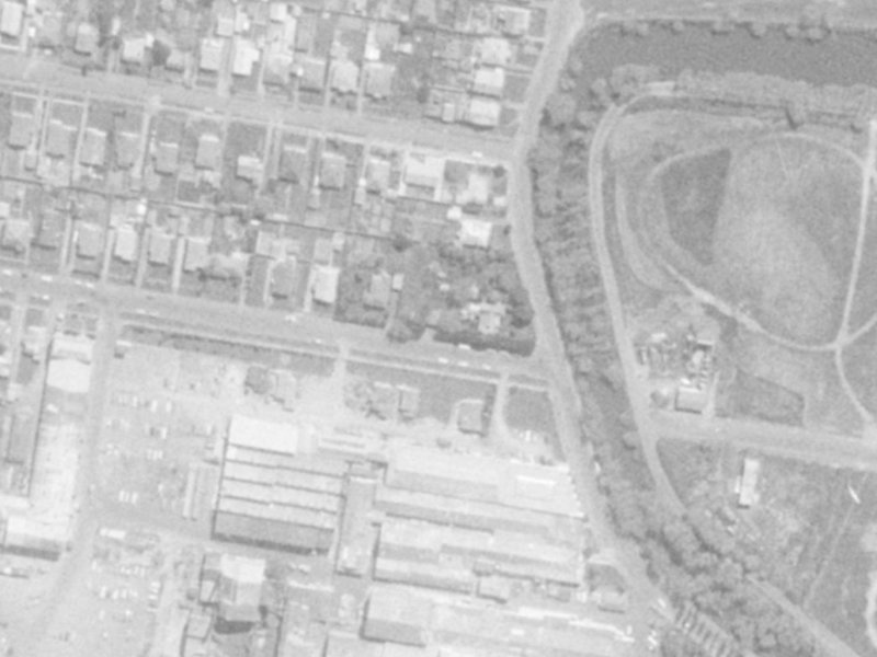 111 Marshall Street from the air, 1975-1979