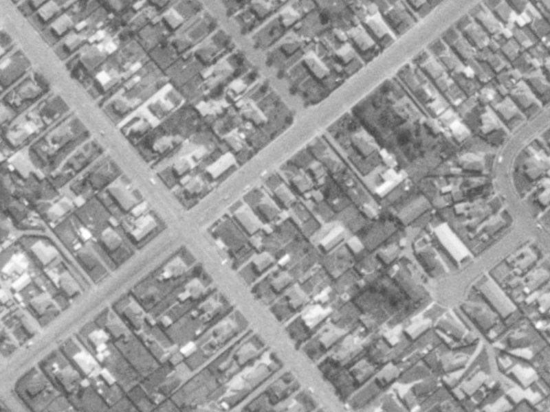 72 Neville Street from the air, 1975-1979