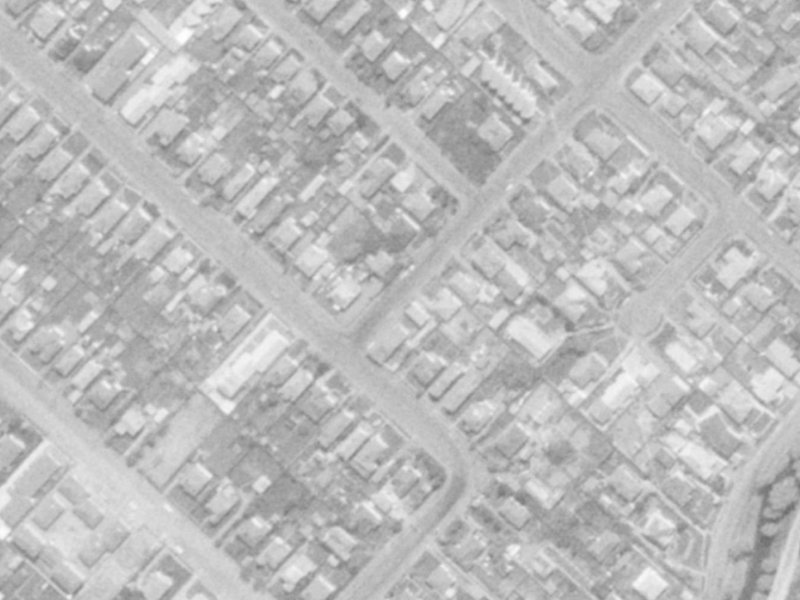 171B Huxley Street from the air, 1975-1979