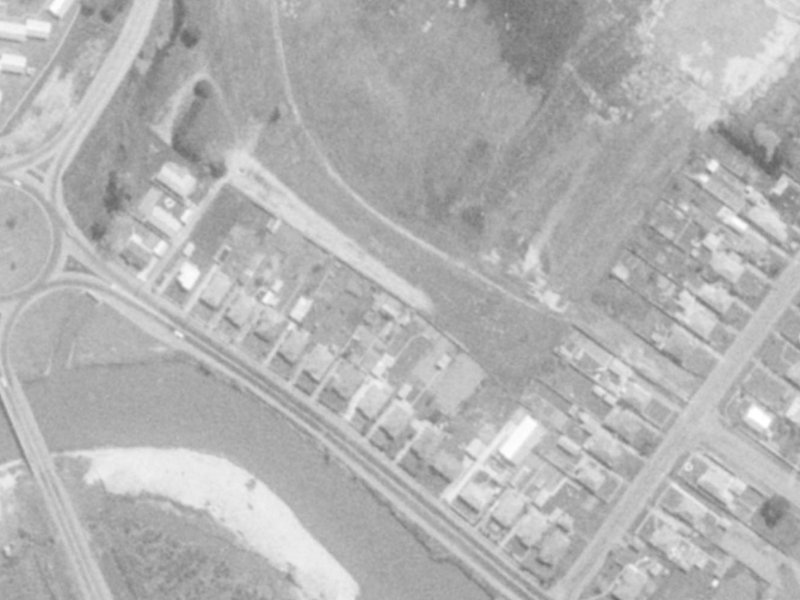 873A Ferry Road from the air, 1975-1979