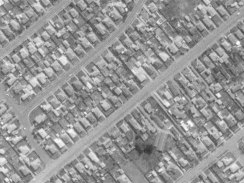 93 Cobham Street from the air, 1975-1979