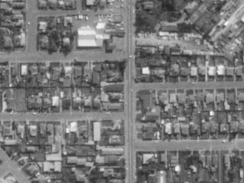 207 Colombo Street from the air, 1975-1979