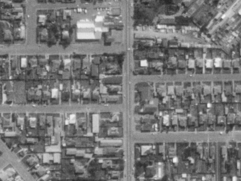 205 Colombo Street from the air, 1975-1979